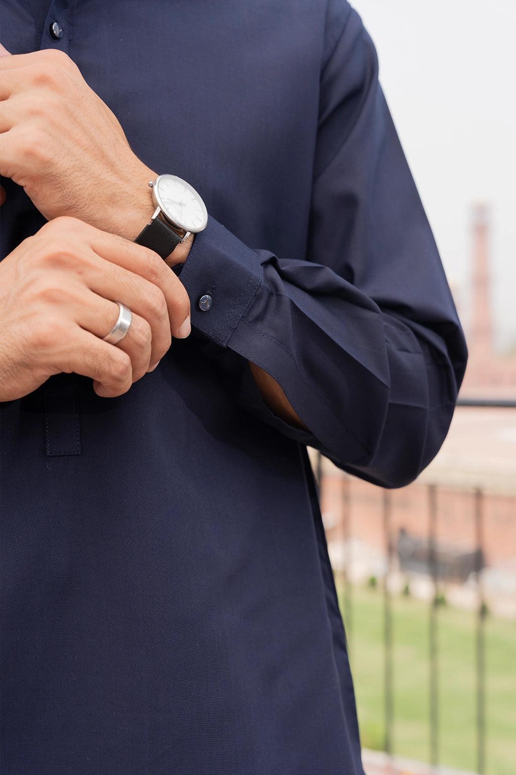 Deep Blue Kurta – A Smart and Traditional Outfit for a Refined Everyday and Festive Look