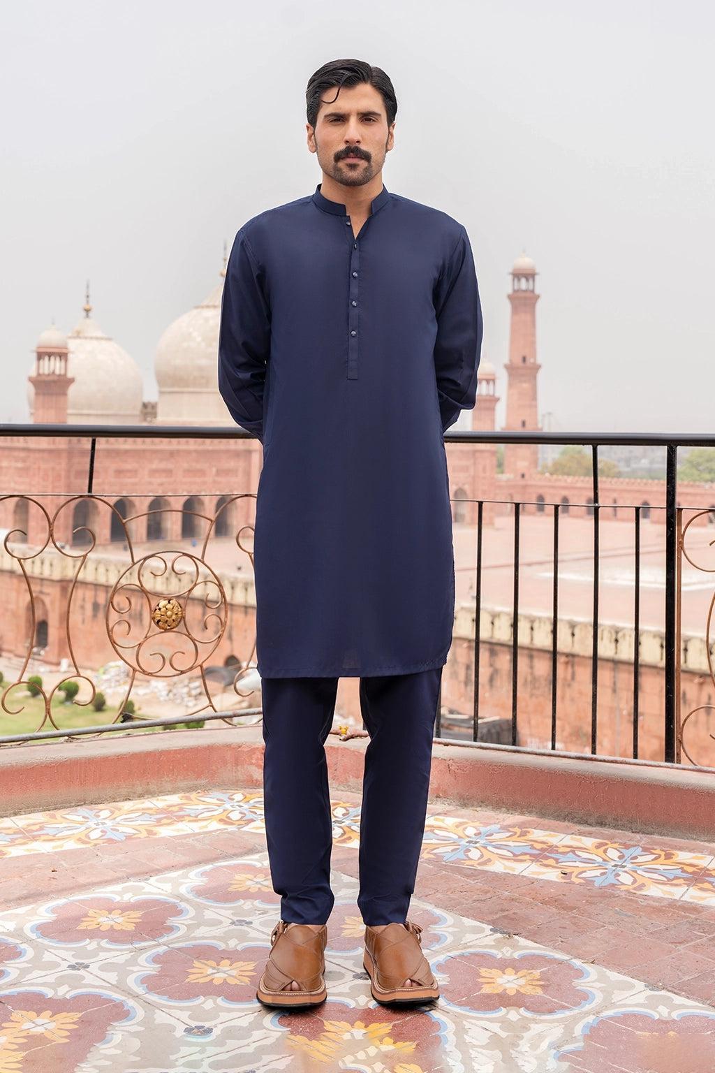 Deep Blue Kurta – A Smart and Traditional Outfit for a Refined Everyday and Festive Look