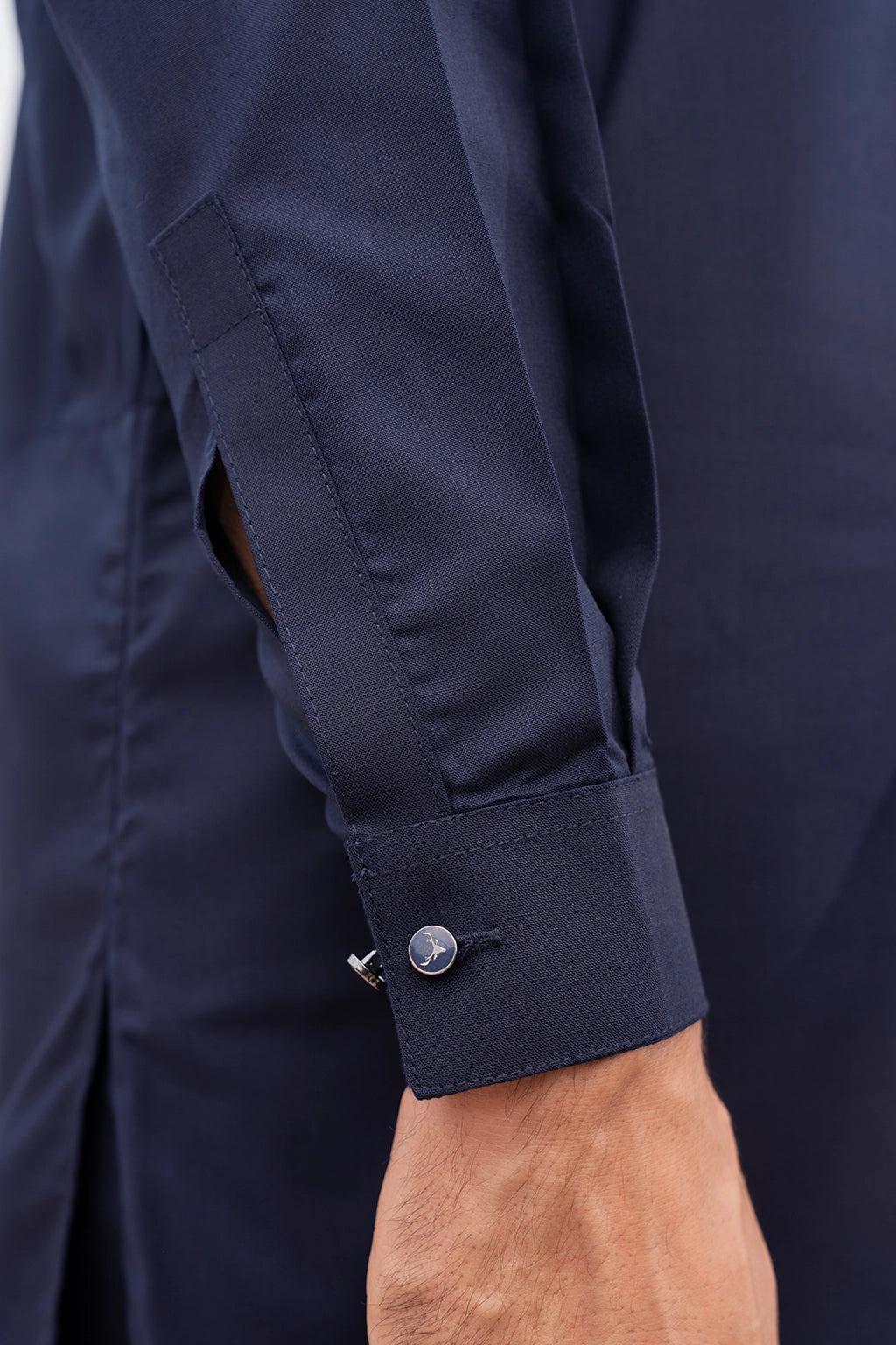 Deep Blue Kurta – A Smart and Traditional Outfit for a Refined Everyday and Festive Look