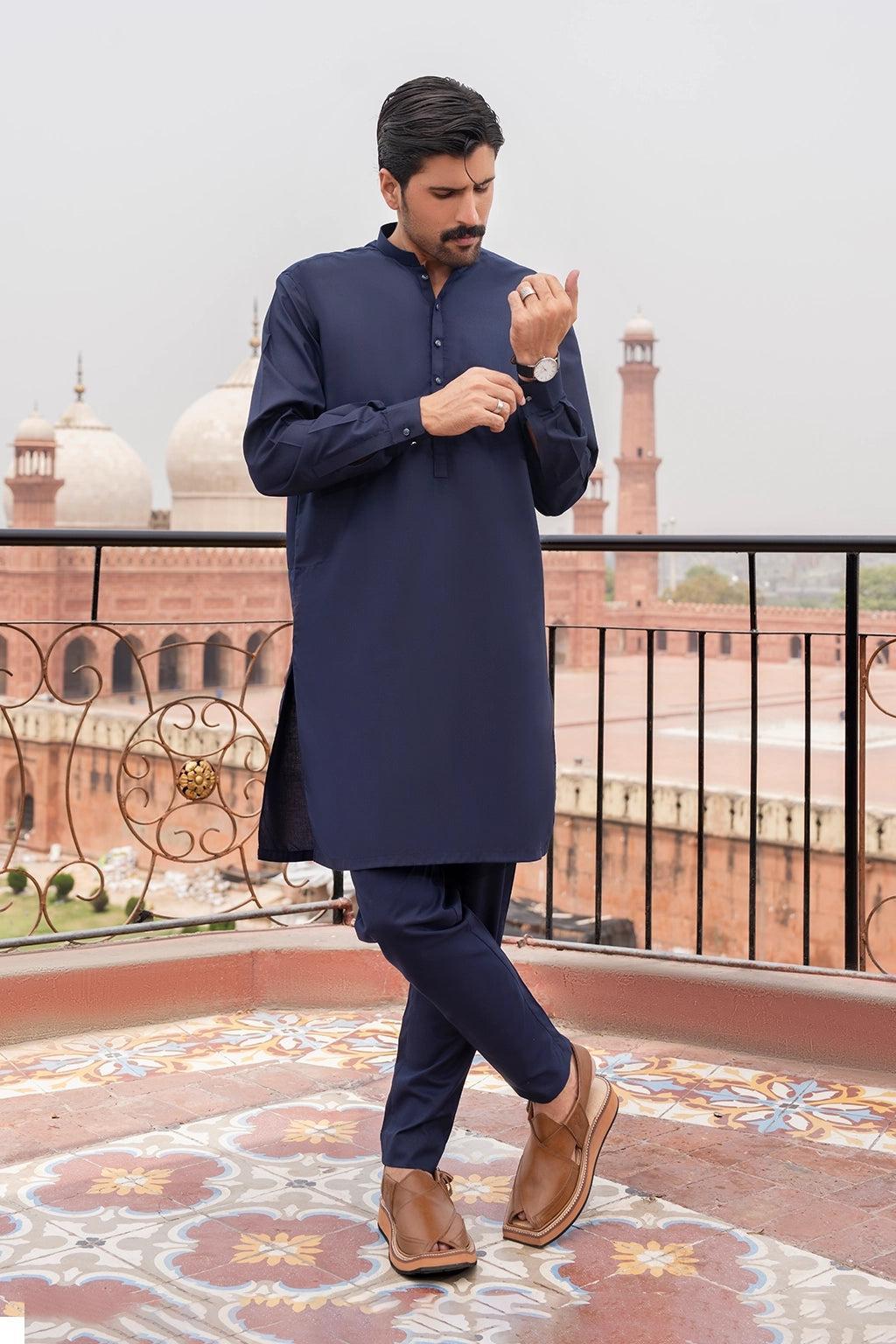 Deep Blue Kurta – A Smart and Traditional Outfit for a Refined Everyday and Festive Look