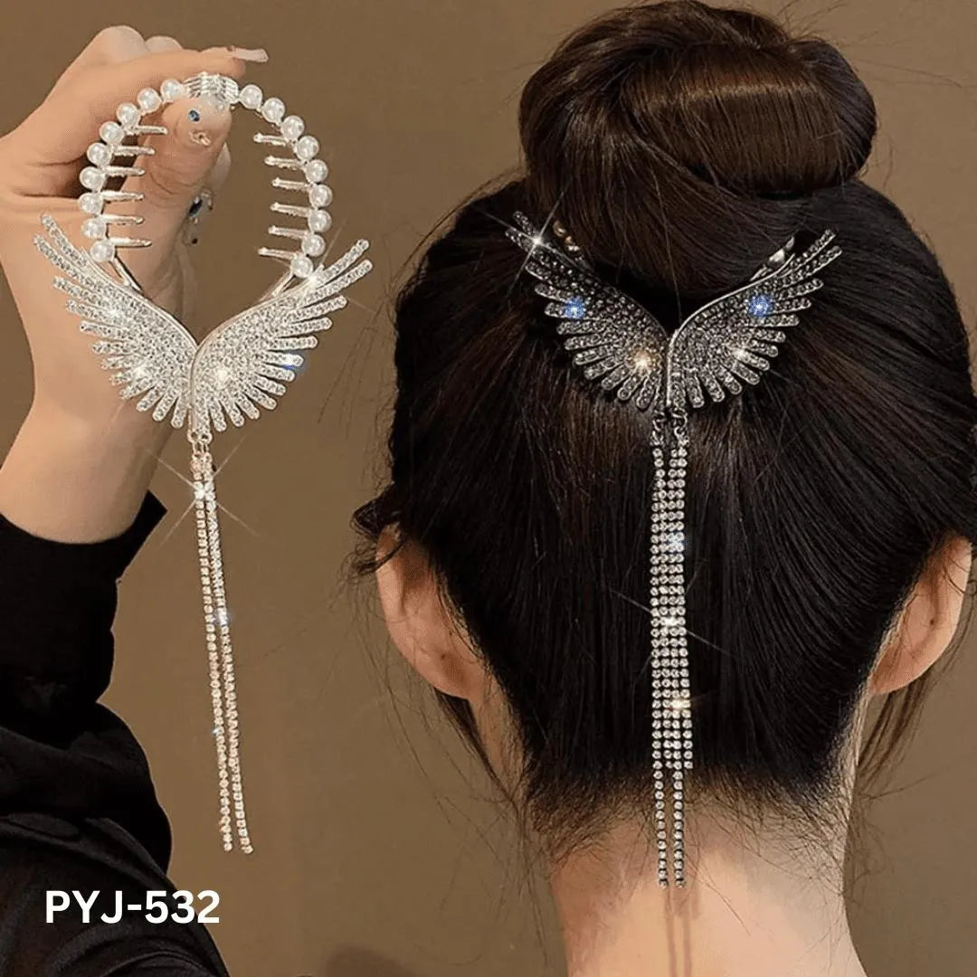Butterfly Long Tassel Trendy Korean Hair Claw (PYJ-532 )