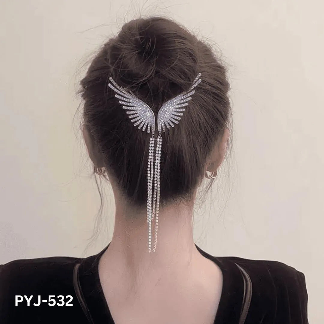 Butterfly Long Tassel Trendy Korean Hair Claw (PYJ-532 )
