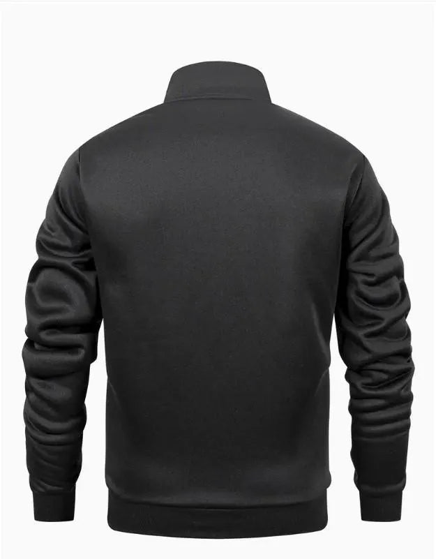 2 Pcs Men's Fleece Plain Zipper Track Suit